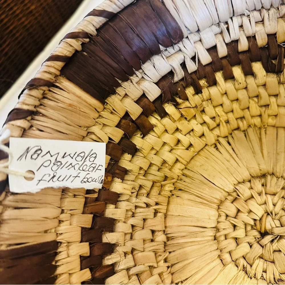 NEW Namwala Palm Leaf Basket. Artisan Zambian Basket. Bought in Zambia 2025